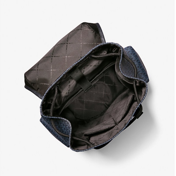 MICHAEL KORS MENS Cooper Logo Backpack In ADMRL/PLBLUE NWT - Picture 3 of 4